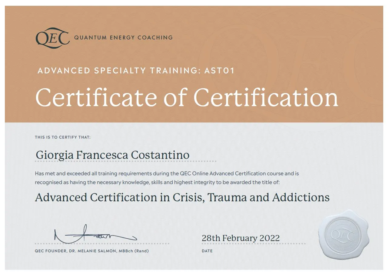 QEC AST01 certificate