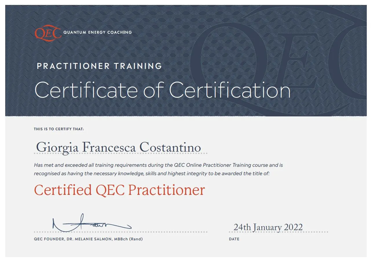 QEC base certificate
